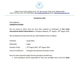 Fund to attend AYIMUN