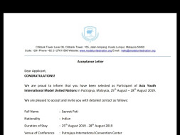 Help me join AYIMUN to fight for human security!!