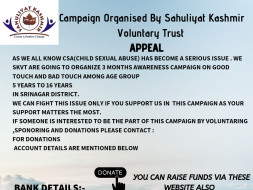 Help Us Spread Awareness on Child Sex Abuse in Kashmir