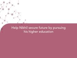 Help Nikhil secure future by pursuing his higher education