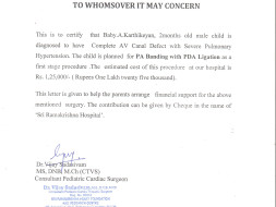 Help 2 month Karthikeyan