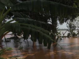 save my life to reconstruct -Damaged house in floods
