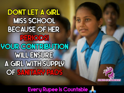 DONATE AS MUCH AS YOU CAN WE WILL DONATE SANITARY PADS FOR NEEDY
