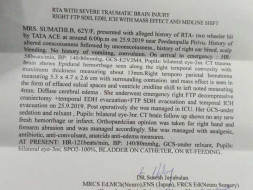 Support Mrs. Sumathi B recover from Traumatic brain injury