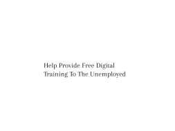 Help Provide Free E-commerce Training To The Unemployed