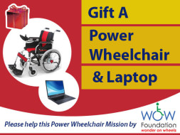 Gift A Power Wheelchair & Laptop