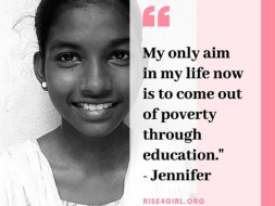 Rise4Girl - Help girls like Jennifer go to school!