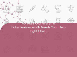 65 Years Old Hira Bhai Pokarbsaivaubaudh Needs Your Help Fight Oral Cancer