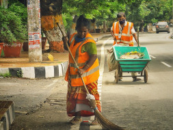 Providing COVID relief to sanitary workers and waste pickers