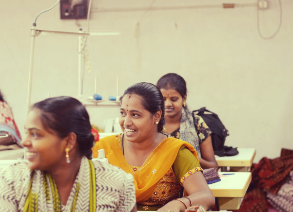 Support Selvi and her group to buy fabric for garment unit