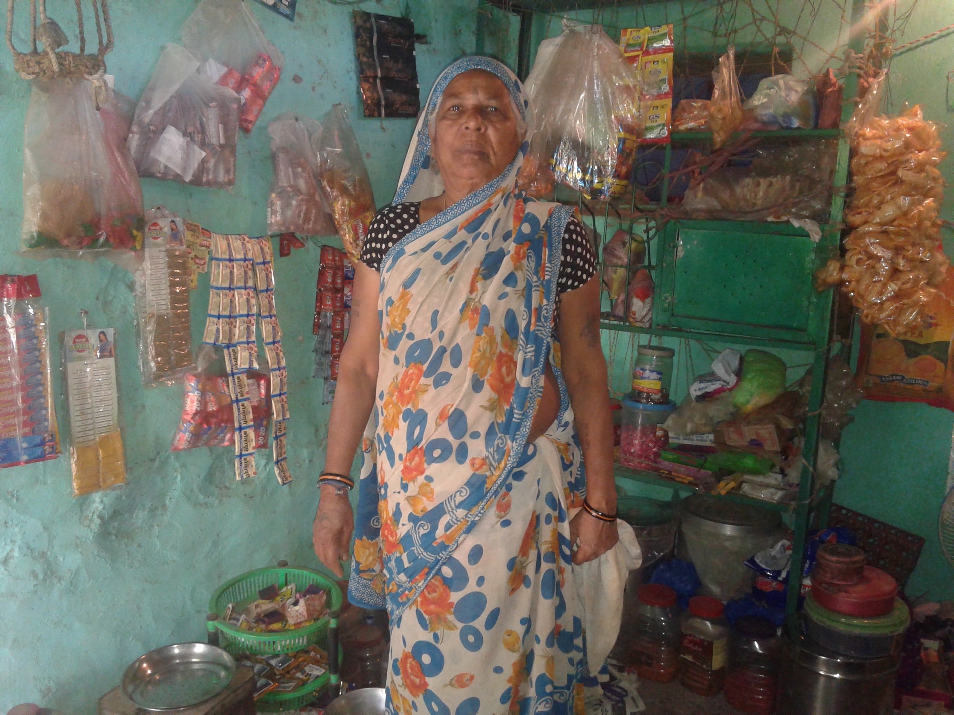 Bhaggavva at her Pan shop