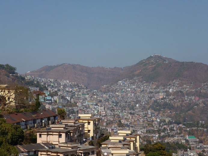 Aizawl, a city in the hills