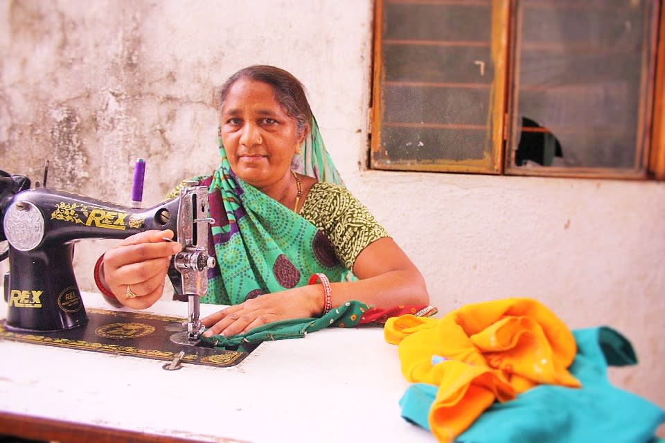 Lalitaben from Chandkheda, Gujarat, is one of the hundreds of rural women who has benefited from training, capital, financial awareness, and insurance support by non-profits like Prayas