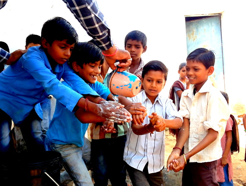 Global Handwashing Day being celebrated at the school