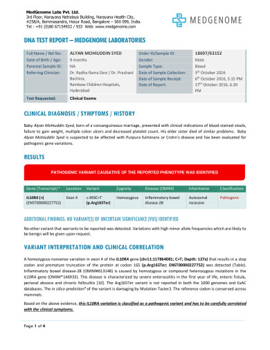 Gene Report