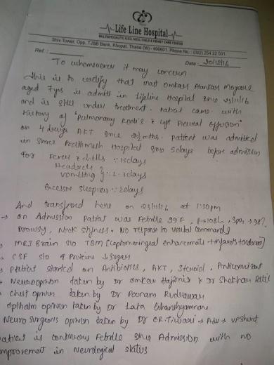 doctor course of treatment