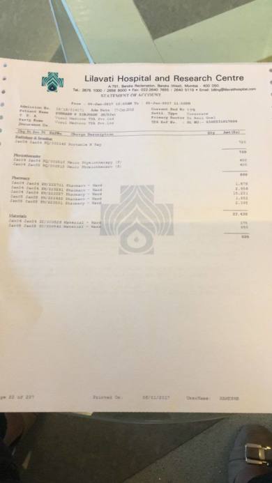 Current Hospital Bill -2