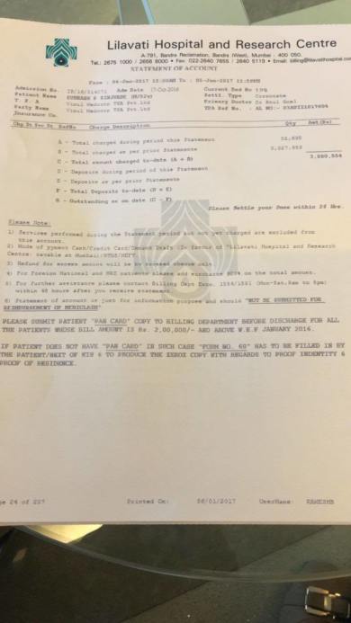 Current Hospital Bill -3
