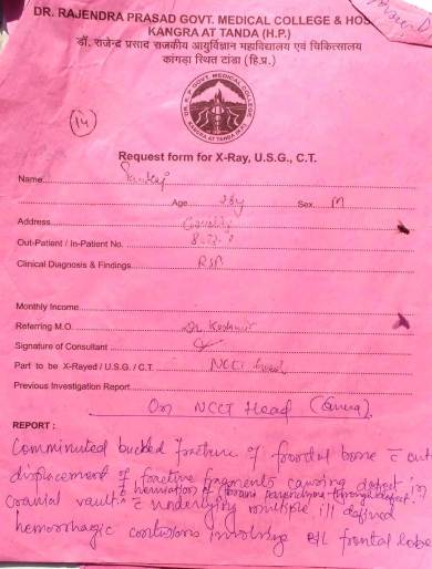 Other Medical Supportings- uploaded by Himachali Blood Donors'