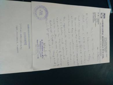 Doctors letter