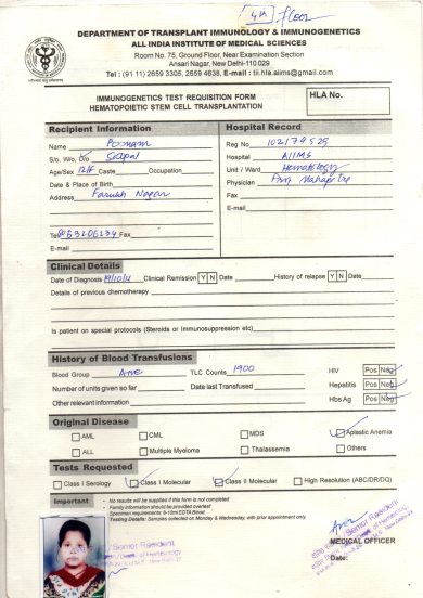 Diagnosis document
