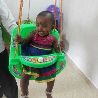 Baby Tanmayi before surgery