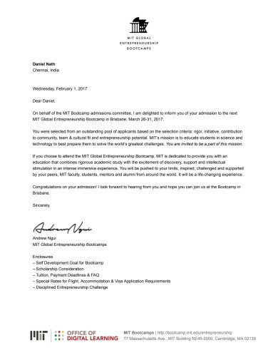 MIT GEB Offer Letter