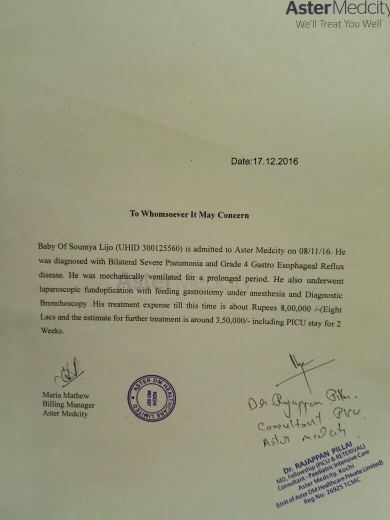 Medical certificate