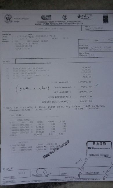 one of many Medical bill so far