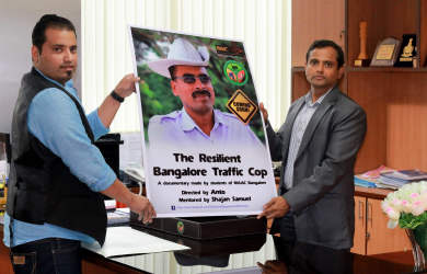 Poster Launch of Documentary Film -Addl Commissioner Traffic ,Blr .