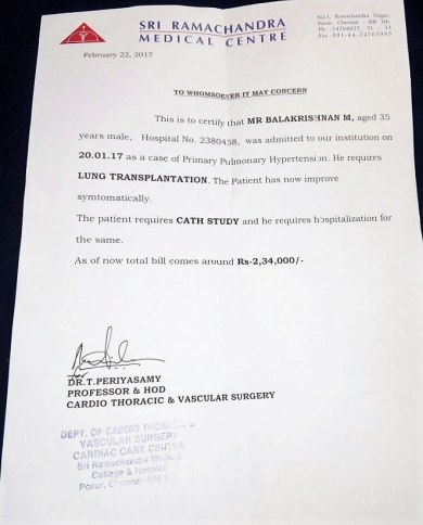 Estimation Letter for Cath Study