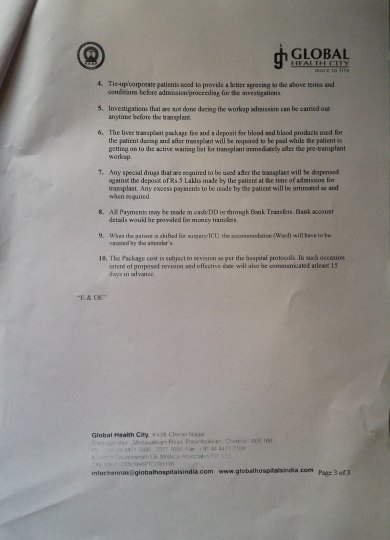 Liver Transplant Surgery Estimate 3-3
