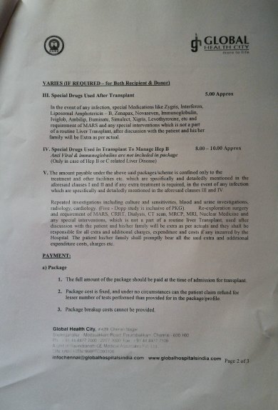 Liver Transplant Surgery Estimate 2-3