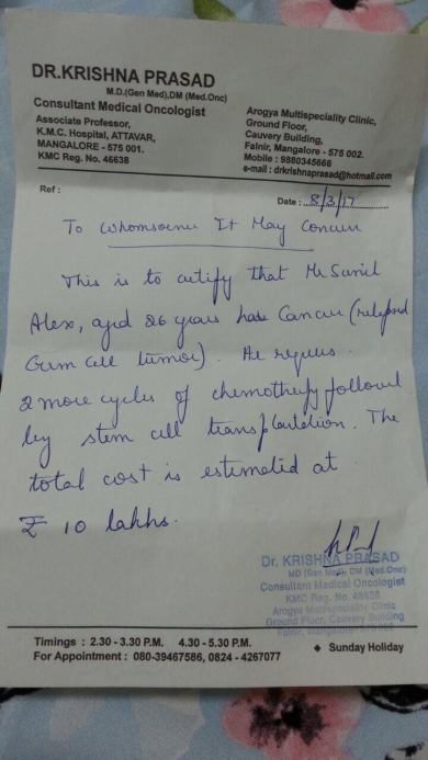 Consultant Doctors letter