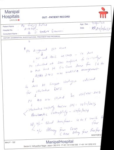 Doctors summary pg 1