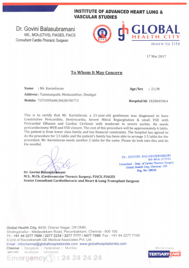 Estimation letter