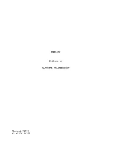 Short film script in Final draft Format