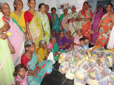 Sponsorship of Groceries to Poor Old Age Persons
