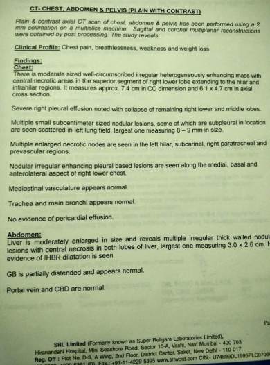 Diagnostic and hospital reports