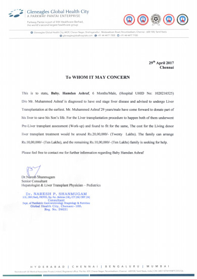 Estimation letter