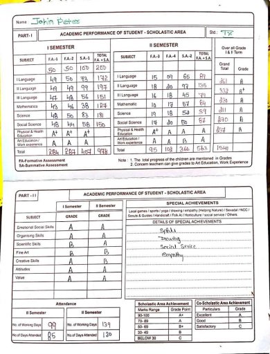 John progress report