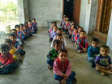 Kids attending Class
