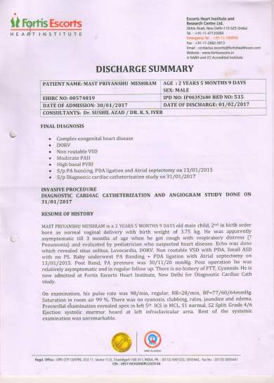 Delhi Final Discharge