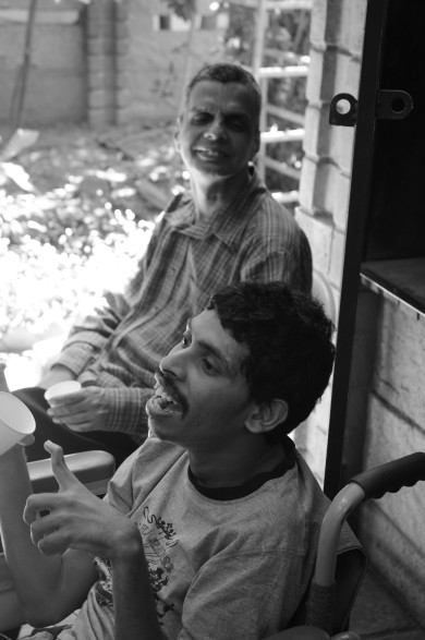 Enjoying simple pleasure of life