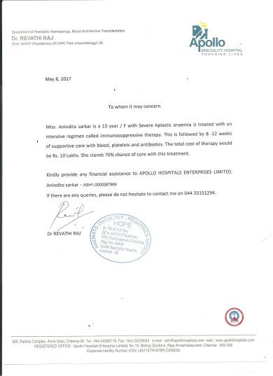 Estimation letter
