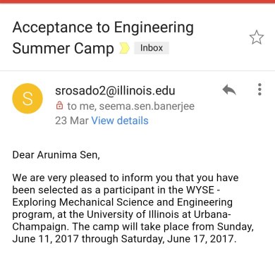 Acceptance Mail