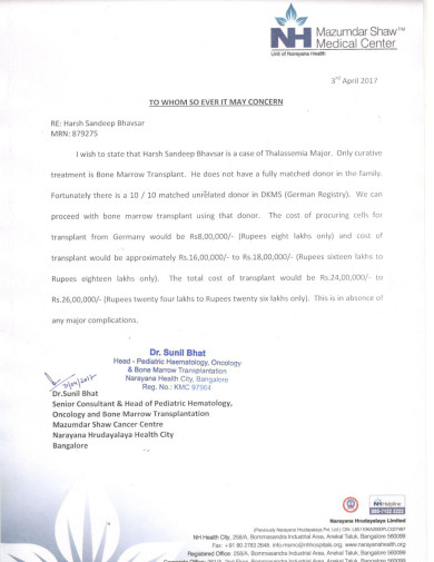 Estimation letter