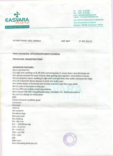 Patient history Pg1