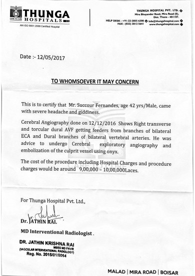 Hospital Letter