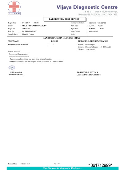 May 18 2017, health report (Urine, LFT, hemogram, creatinine..)